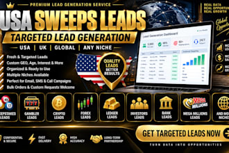 give first hit take sweep leads, mega millions leads, crypto, gamblers leads,