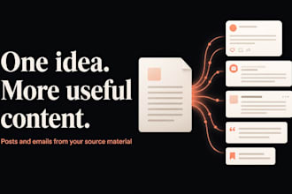 turn your content into linkedin posts and an email newsletter