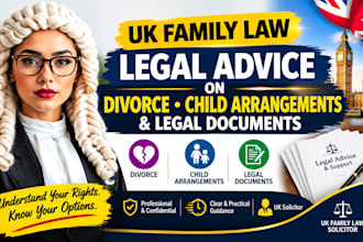 provide UK family law advice on divorce, child arrangements and legal document