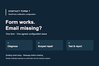 diagnose and fix wordpress contact form email issue