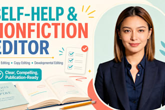 developmental edit and copy edit your non fiction ebook and self help ebook