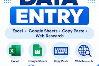 do accurate data entry copy paste and web research