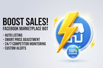 automate facebook marketplace new items auto listing bot,auto dm forward bot,api