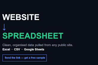 scrape any website into a clean organised spreadsheet