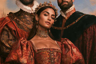 do your romantic royal couple portrait