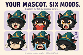 create custom pet and fantasy mascot emotes for twitch and discord