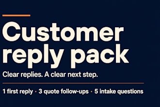 write customer inquiry replies and quote follow up messages