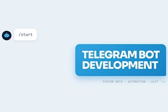 develop a custom telegram bot for automation and business