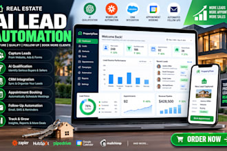 ai real estate lead automation for CRM follow up qualification and sales booking