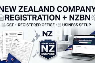 register your new zealand company nzbn gst and provide registered office support