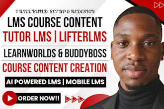 build, redesign lms website learnworlds buddyboss mobile lms tutor lms lifterlms