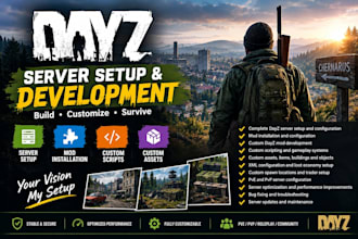build dayz server setup, dayz mod, dayz script, dayz assets