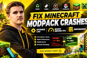 fix minecraft modpack crashes optimize lag and boost server tps performance