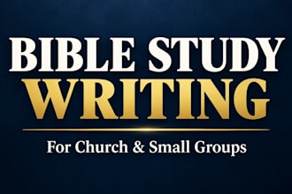 write you a bible study