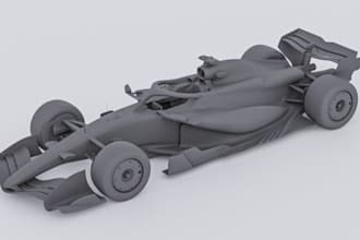 create realistic 3d printable vehicle model, game vehicle design and 3d assets