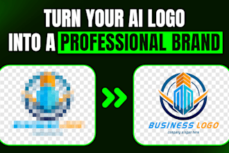 redesign your ai generated logo professionally