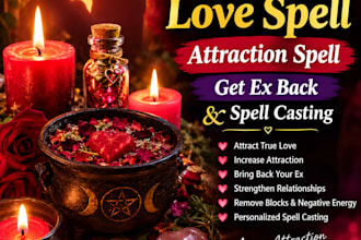 cast powerful love spell, attraction spell, get ex back and spell casting