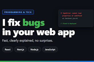 fix bugs and make changes to your website or web app