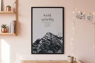design modern motivational wall art and quote posters