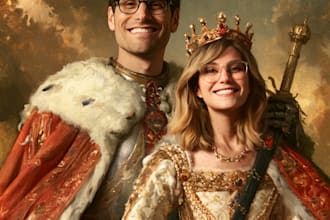 do your romantic royal couple portrait