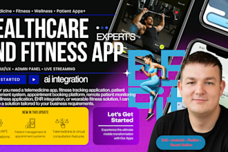 develop medical app, gym workout app, health and fitness and ai integration ios