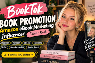 do booktok book promotion amazon ebook marketing influencer video tiktok book