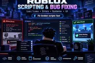 fix roblox scripts, bugs, and errors in lua luau