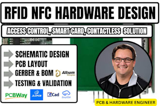 design rfid reader nfc pcb, rf pcb design,hardware and wireless communication