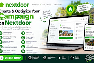 create and optimize campaign on nextdoor social media ads expert nextdoor ads