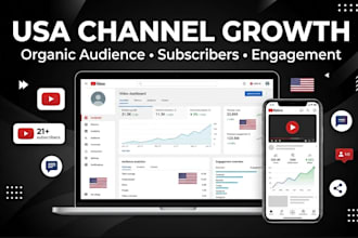 do organic youtube channel promotion, USA  subscribers growth and monetization