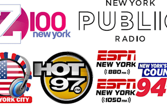 promote your songs on top 5 new york radio stations, USA