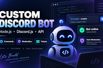 create a custom discord bot using nodejs and discordjs