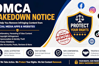 help to remove fake, defamatory, impersonating social media accounts and posts