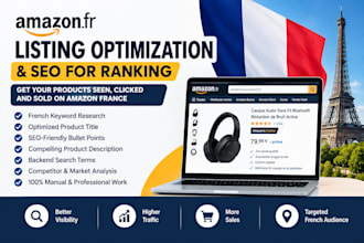 do france amazon listing optimization and france SEO product listing for ranking