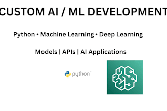 develop custom ai solutions, machine learning models and python apps