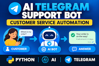 build a telegram customer support bot with python automation for troubleshooting