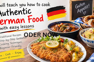 teach you how to cook authentic german food with easy lessons