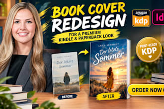 redesign your book cover for a premium kindle and paperback look