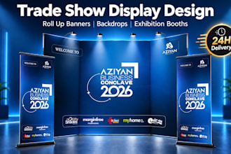 design roll up banner retractable banner, trade show display, exhibition signage