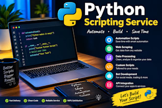 write simple python scripts and automate tasks for you