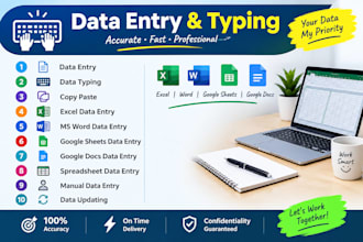 do accurate data entry and web search