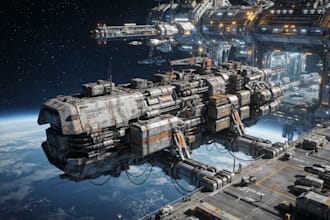 design spaceships and sci fi vehicles