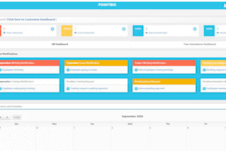 develop an HR management system that track punctuality