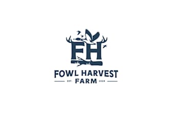 make custom masculine logo for a duck hunting club