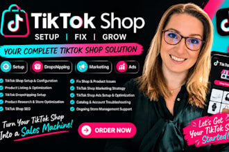 setup tik tok shop fix tiktok dropshipping tiktok shop marketing tiktok shop ads