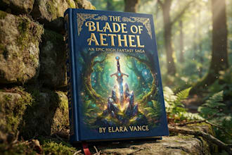 design a fantasy, fiction, or sci fi book, ebook cover design