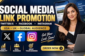 promote share shoutout your website link to 250m twitter fb ig usa uk audience