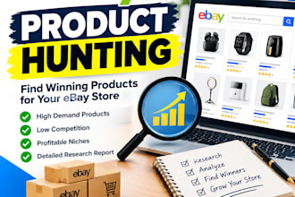 be your ebay VA for product hunting and dropshiping