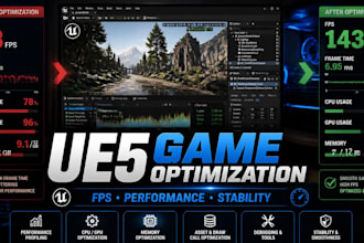 optimize unreal engine 5 games for fps and performance