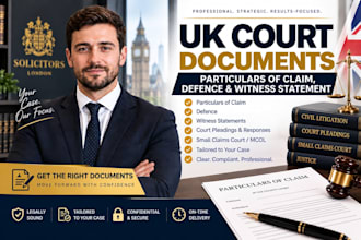 draft UK particulars of claim, defence and witness statement
